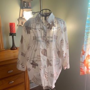 Drapers and Demons autumn leaves blouse